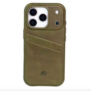 Bullstrap Minimalist Portfolio Case, MAVERICK (Green), iPhone 16 Pro Case, NEW